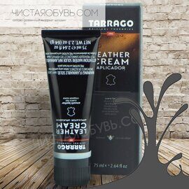 Крем Tarrago Leather cream темно-серый для кожаной обуви 75 мл туба